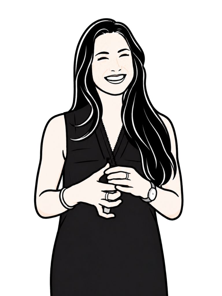 Illustration of confident woman